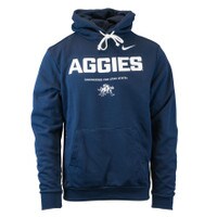 Men's Nike Aggies Engineered For Utah State Unisex Sweatshirt navy blue